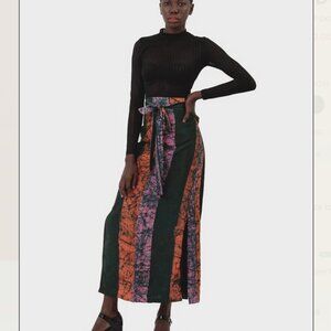 Studio Wrap Skirt in Carmine